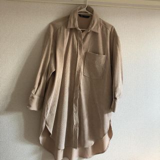 ザラ(ZARA)のZARAコーデュロイロングシャツ(シャツ/ブラウス(長袖/七分))