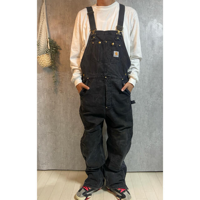 carhartt オーバーオール ブラック 44×32 4198 carhartt オーバーオール ブラック 44×32 4198