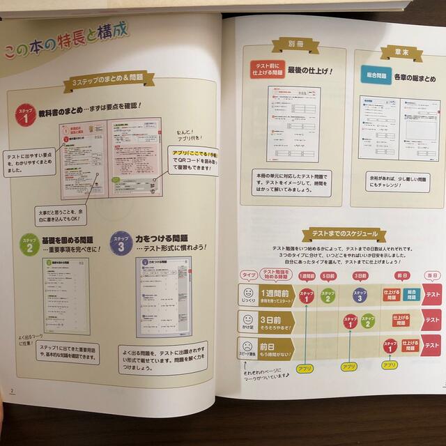 中間・期末のテスト前に仕上げるワーク中２数学 まとめ＋問題＋復習アプリで成績アッ エンタメ/ホビーの本(語学/参考書)の商品写真