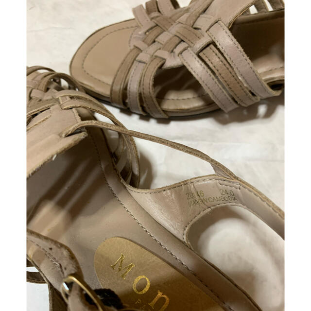 サンダル　24cm 本革　 レディースの靴/シューズ(サンダル)の商品写真