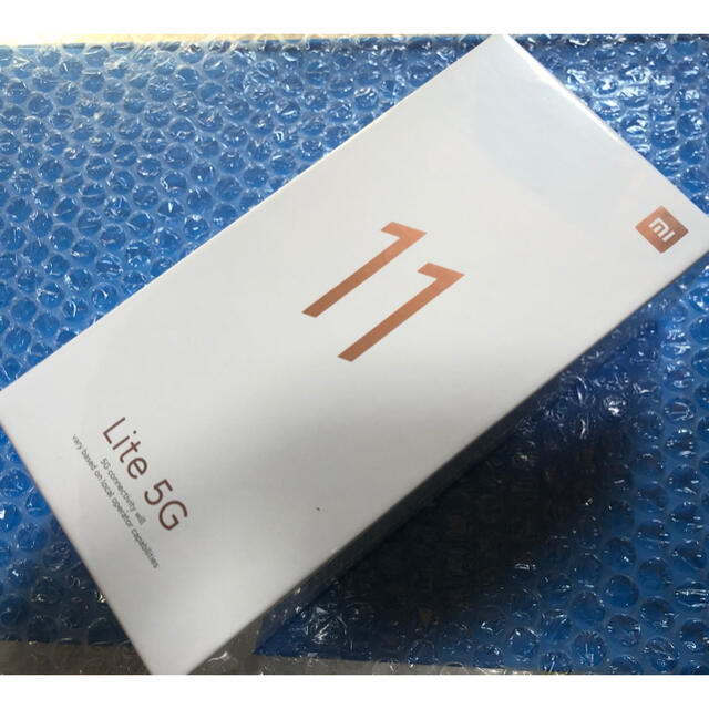 スマートフォン/携帯電話新品未開封 Xiaomi Mi11 Lite 5G ミントグリーン SIMフリー