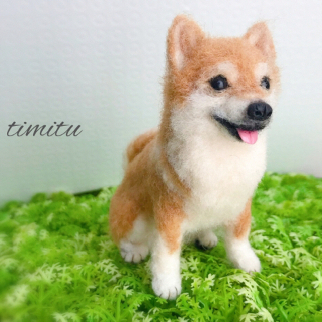 プレゼント羊毛フェルト 柴犬 ミニサイズ timitu