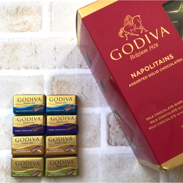 コストコ(コストコ)の♡大人気♡コストコ GODIVA ナポリタンチョコレート 8個 お試し 食品/飲料/酒の食品(菓子/デザート)の商品写真