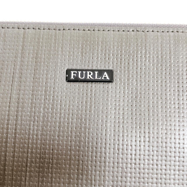 Furla(フルラ)の☆週末SALE☆美品　フルラ　FURLA　クラッチ　レザー　グレー　バッグ レディースのバッグ(クラッチバッグ)の商品写真