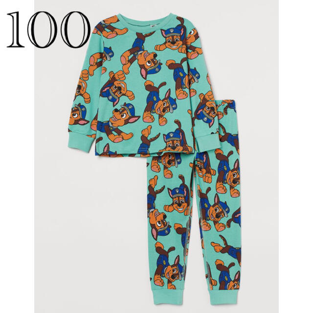 H&M(エイチアンドエム)の《最新作》新品未開封　パウパトロール　パジャマ　長袖　100/105 キッズ/ベビー/マタニティのキッズ服女の子用(90cm~)(パジャマ)の商品写真