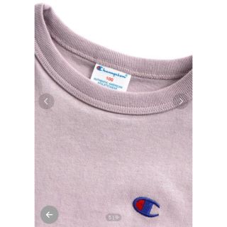 チャンピオン(Champion)のchampion 長袖Tシャツ 110cm ピンク(Tシャツ/カットソー)