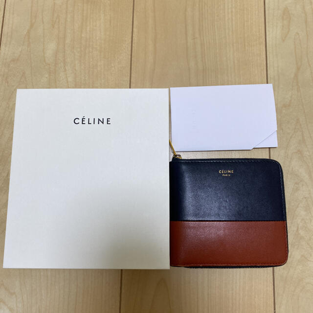 セリーヌ　バイカラー折り畳み財布 メンズのファッション小物(折り財布)の商品写真