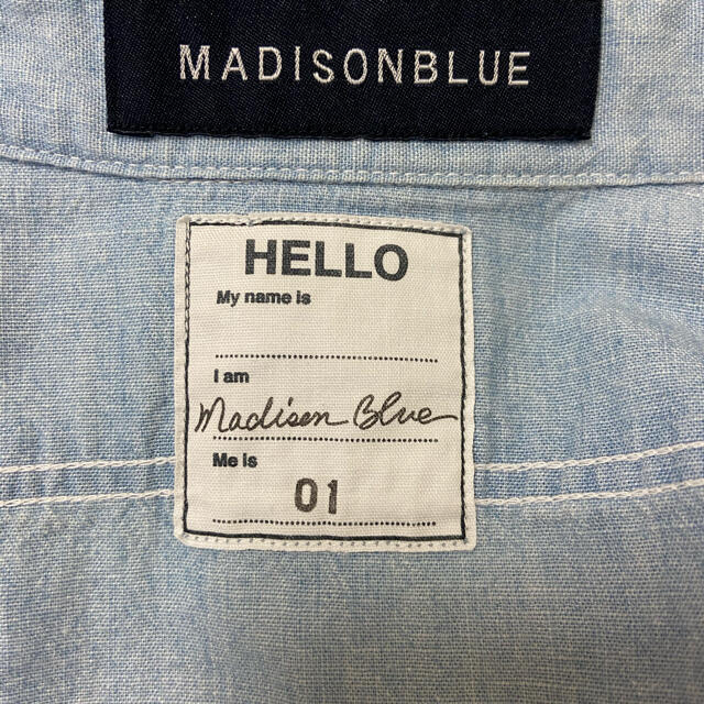 MADISONBLUE(マディソンブルー)の即発送可　マディソンブルー HAMPTON CHAMBRAY SHIRT 01 レディースのトップス(シャツ/ブラウス(長袖/七分))の商品写真