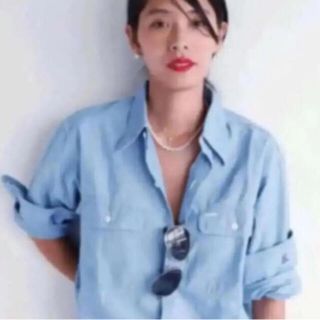 マディソンブルー(MADISONBLUE)の即発送可　マディソンブルー HAMPTON CHAMBRAY SHIRT 01(シャツ/ブラウス(長袖/七分))