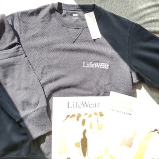 ユニクロ(UNIQLO)の【新品】ユニクロ 限定 スウェット👕 LifeWear(Tシャツ/カットソー(七分/長袖))