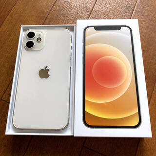 アップル(Apple)の美品 iPhone12mini 256GB SIMフリー ホワイト フィルム付(スマートフォン本体)