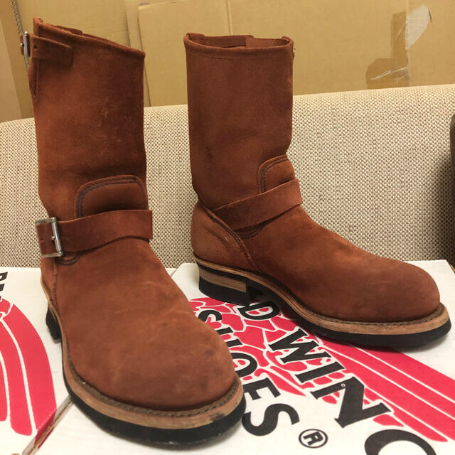 REDWING(レッドウィング)の美品 RED WING 8812 旧シルエット 幻の赤茶スエード エンジニア メンズの靴/シューズ(ブーツ)の商品写真