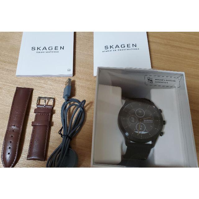 SKAGEN(スカーゲン)のSKAGEN「JORN HYBRID SMARTWATCH HR」ブラック メンズの時計(その他)の商品写真