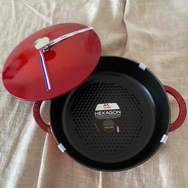 期間限定値下】staub ニダベイユソテーパン チェリー24cm