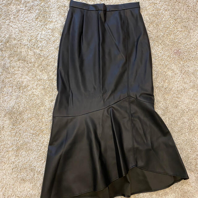 ViS(ヴィス)のViS エコレザーマーメイドスカート レディースのスカート(ひざ丈スカート)の商品写真
