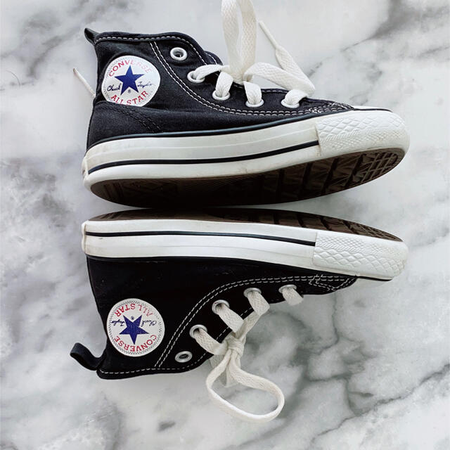 CONVERSE(コンバース)のコンバース  ハイカット  スニーカー　16cm  ブラック キッズ/ベビー/マタニティのキッズ靴/シューズ(15cm~)(スニーカー)の商品写真