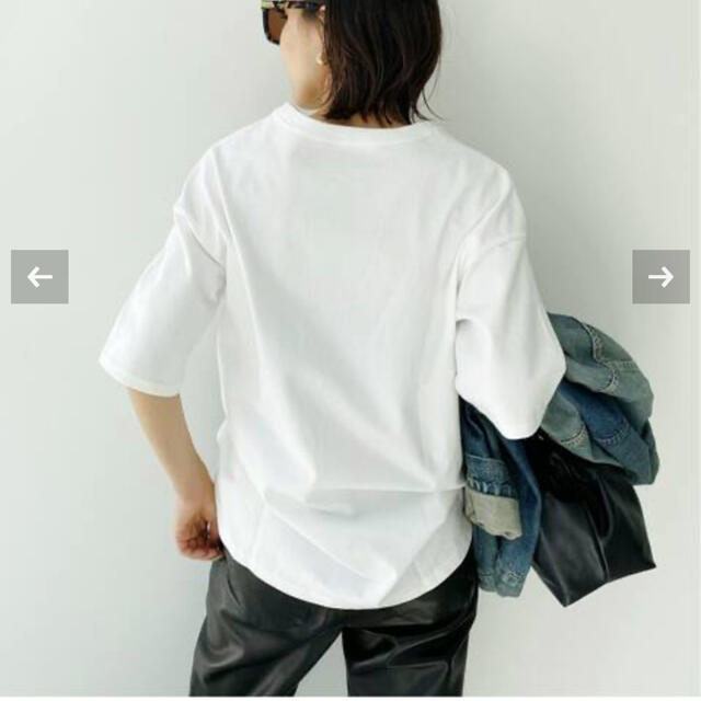 L'Appartement DEUXIEME CLASSE(アパルトモンドゥーズィエムクラス)のL'Appartement Gentlewoman T-sh ホワイト レディースのトップス(Tシャツ(半袖/袖なし))の商品写真
