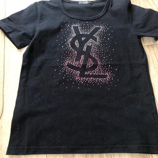 サンローラン(Saint Laurent)のイブサンローラン Tシャツ 黒(Tシャツ(半袖/袖なし))