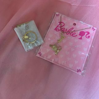 バービー(Barbie)のバービー　リング　ネックレス　コラボ　barbie アクセサリー　バッグ(ネックレス)