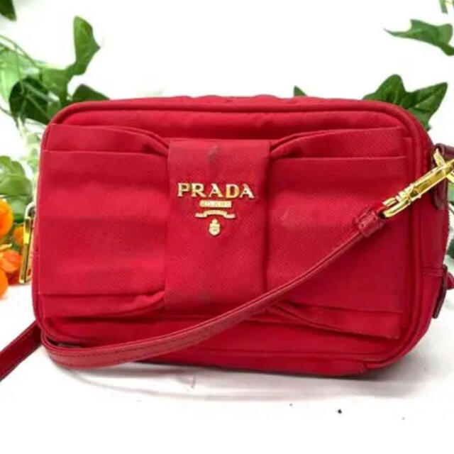 PRADA ナイロン リボン ショルダーバッグ 正規品