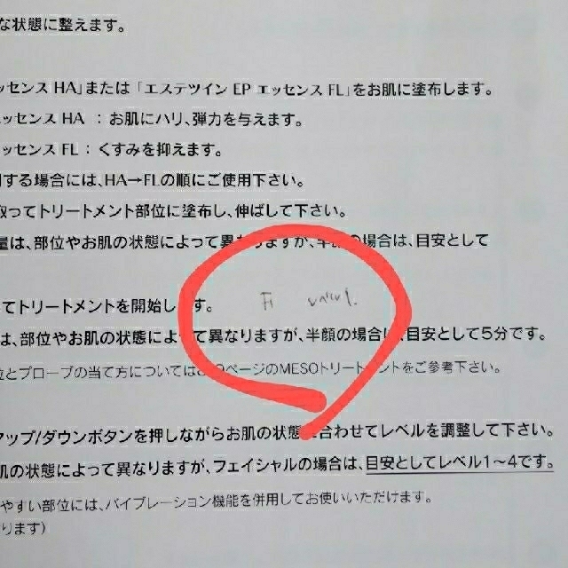 エステツイン　SE  アダプター　説明書付き