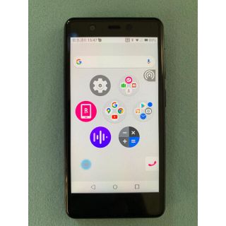 ラクテン(Rakuten)のRakuten Mini (黒) 美品(スマートフォン本体)