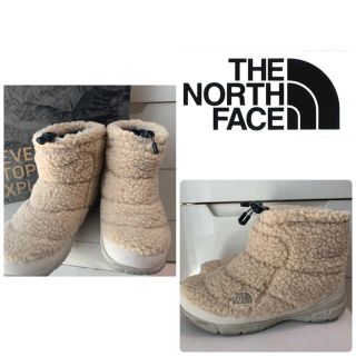 ザノースフェイス(THE NORTH FACE)のノースフェイス×emmi コラボ　ヌプシブーツ　ベージュ　ボア(ブーツ)