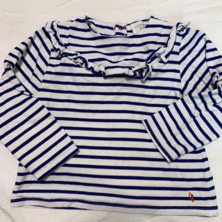 プチバトー(PETIT BATEAU)のキャレマンボー　長袖カットソー(Tシャツ/カットソー)