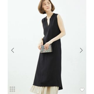 ロペピクニック(Rope' Picnic)の緊急値下げ　新品　ロペピクニック　黒　ロングワンピース　シャツワンピース(ロングワンピース/マキシワンピース)