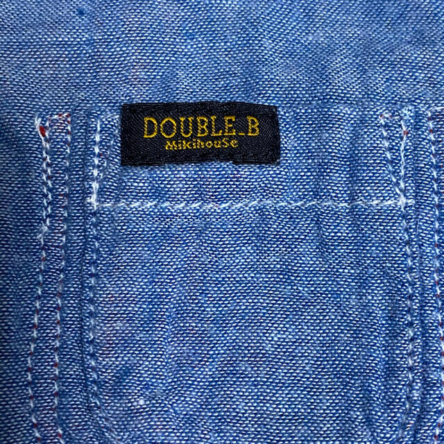 DOUBLE.B(ダブルビー)のミキハウスDOUBLE_B リバーシブルシャツ キッズ/ベビー/マタニティのキッズ服男の子用(90cm~)(ジャケット/上着)の商品写真