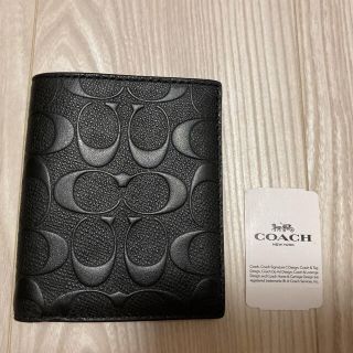 コーチ(COACH)の【美品】コーチ　二つ折り　財布　メンズ(折り財布)