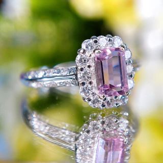 美色　インペリアルトパーズ　1.28ct リング　pt900 サイズ12.5