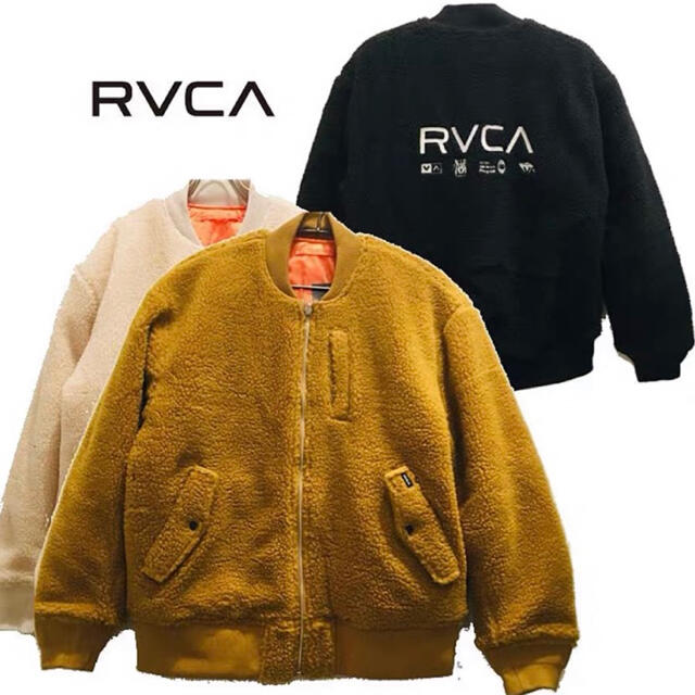 RVCA - RVCA ルーカ アウター モコモコリバーシブルMA-1の通販 by 