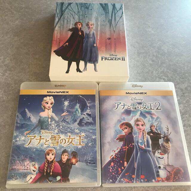 Disney(ディズニー)のアナと雪の女王1.2セット　MovieNEX　コンプリート・ケース付き エンタメ/ホビーのDVD/ブルーレイ(アニメ)の商品写真