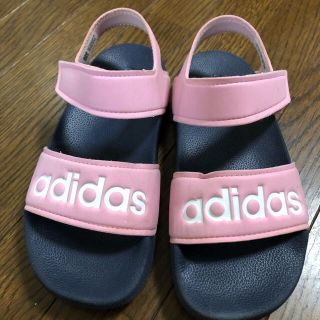 アディダス(adidas)のadidasキッズサンダルピンク20センチ(サンダル)