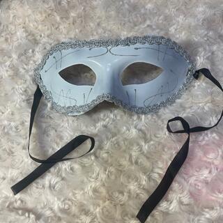 786 仮装マスク　白　ベネチアンマスク　ハローウィンの仮装にどうぞ(小道具)