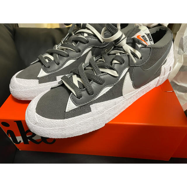 sacai×NIKE ブレーザー iron glay 28cm - スニーカー