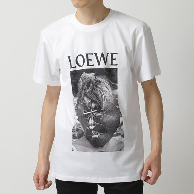 LOEWE(ロエベ)のLOEWE 20ss Tシャツ　ホワイト　XL アナグラム　片寄涼太着用 レディースのトップス(Tシャツ(半袖/袖なし))の商品写真