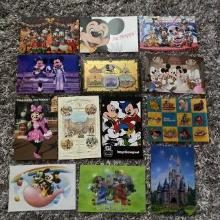 ディズニー(Disney)のディズニーポストカード１３枚セット(使用済み切手/官製はがき)