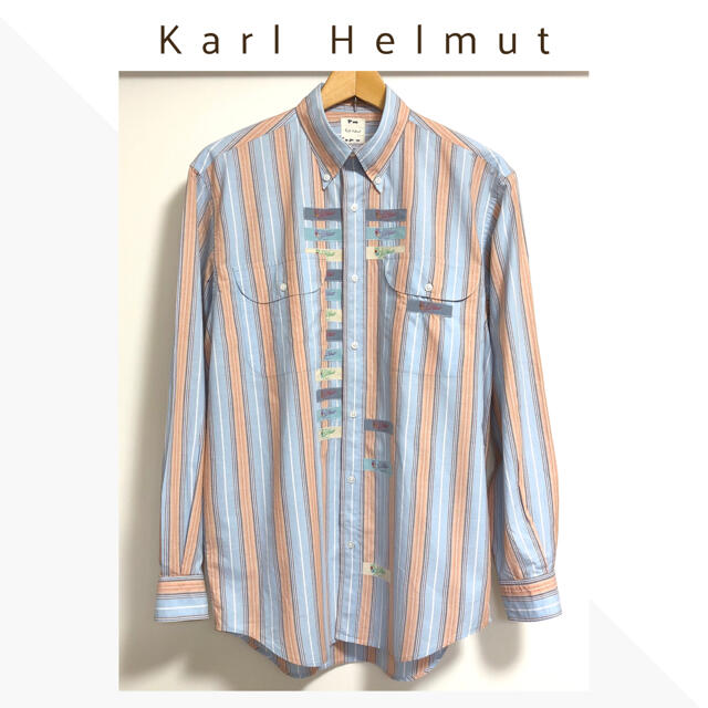 Karl Helmut(カールヘルム)のKarl Helmut〈カールヘルム〉ネームワッペンいっぱいコットンシャツ メンズのトップス(シャツ)の商品写真