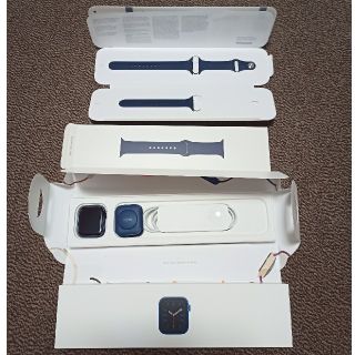 アップルウォッチ(Apple Watch)の【中古美品】Applewatch series6 GPS ブルー(その他)