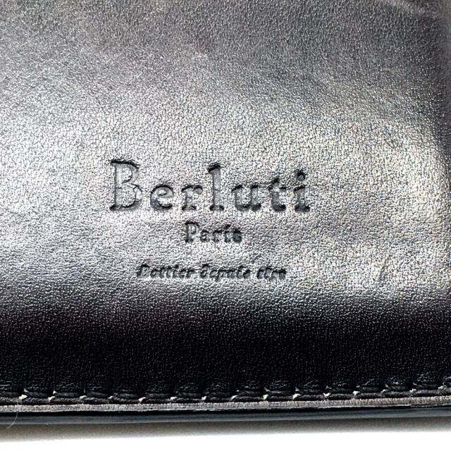 Berluti(ベルルッティ)のベルルッティ カリグラフィー エベネ 長財布 革小物 二つ折り財布 メンズ メンズのファッション小物(折り財布)の商品写真