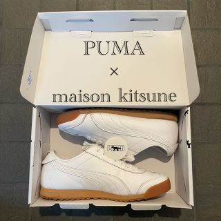 メゾンキツネ(MAISON KITSUNE')のメゾンキツネ プーマ コラボ スニーカー 美品 別注 27cm ステッカー付き(スニーカー)