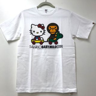 アベイシングエイプ A BATHING APE BAPE(ベイプ) BAPE STORE 限定 マイロ×キティ HORSE(馬) サンリオコラボ  半袖Ｔシャツ コットン ホワイト 未使用