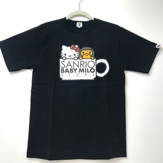 アベイシングエイプ A BATHING APE BAPE(ベイプ)  BAPE GALLERY 限定 ティーカップ 半袖Ｔシャツ コットン ブラック 未使用