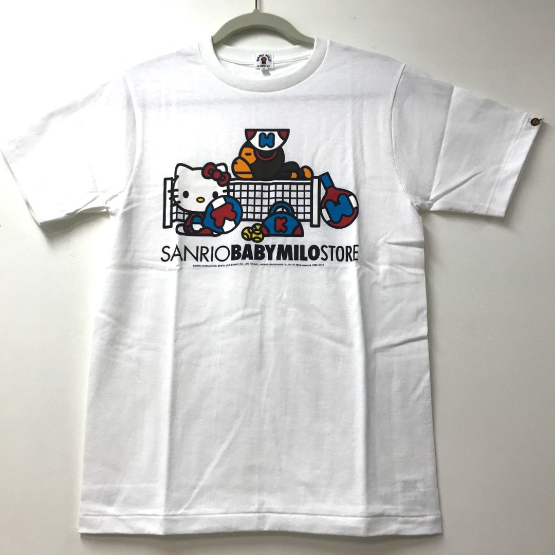 アベイシングエイプ A BATHING APE BAPE(ベイプ) マイロ×キティ TENNIS 半袖Ｔシャツ コットン ホワイト 未使用 |  フリマアプリ ラクマ