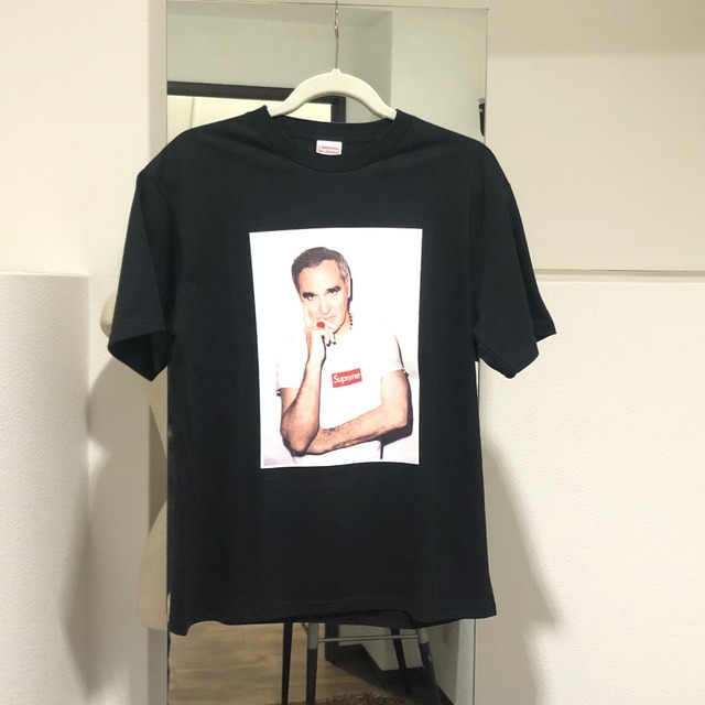 シュプリーム Supreme 16SS モリッシー フォトプリント トップス MORRISSEY TEE 半袖Ｔシャツ コットン ブラック