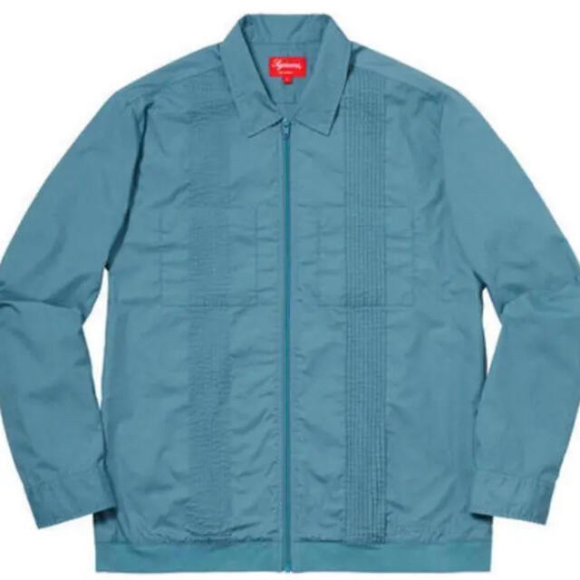 Supreme pin Tuck Zip Up shirt