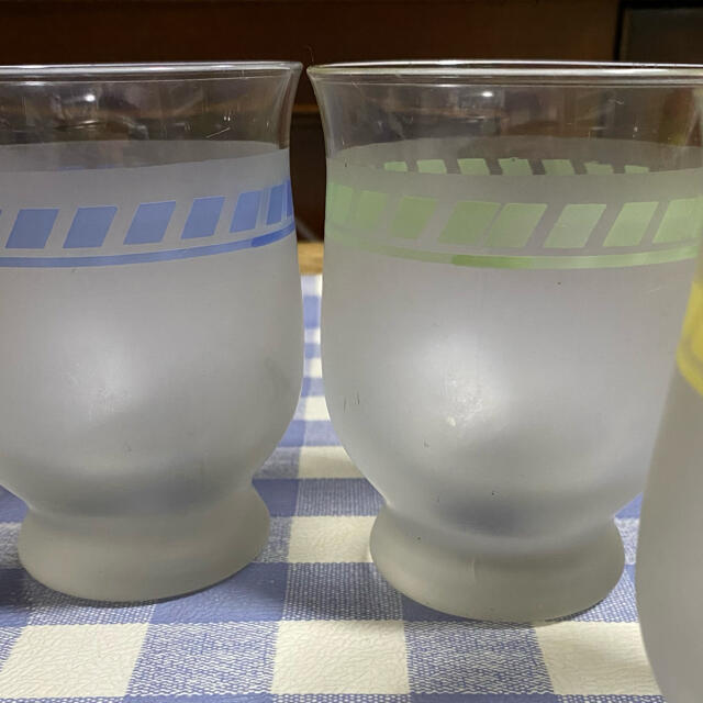 昭和レトロ　グラス　４個セット インテリア/住まい/日用品のキッチン/食器(グラス/カップ)の商品写真
