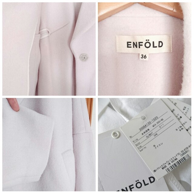 ENFOLD(エンフォルド)の【mee様専用】ENFOLD★ショートビーバーBOXコクーンコート レディースのジャケット/アウター(ロングコート)の商品写真